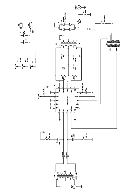 Schaltplan - Analog Devices / Maxim Integrated MAX3521 Evaluationskit
